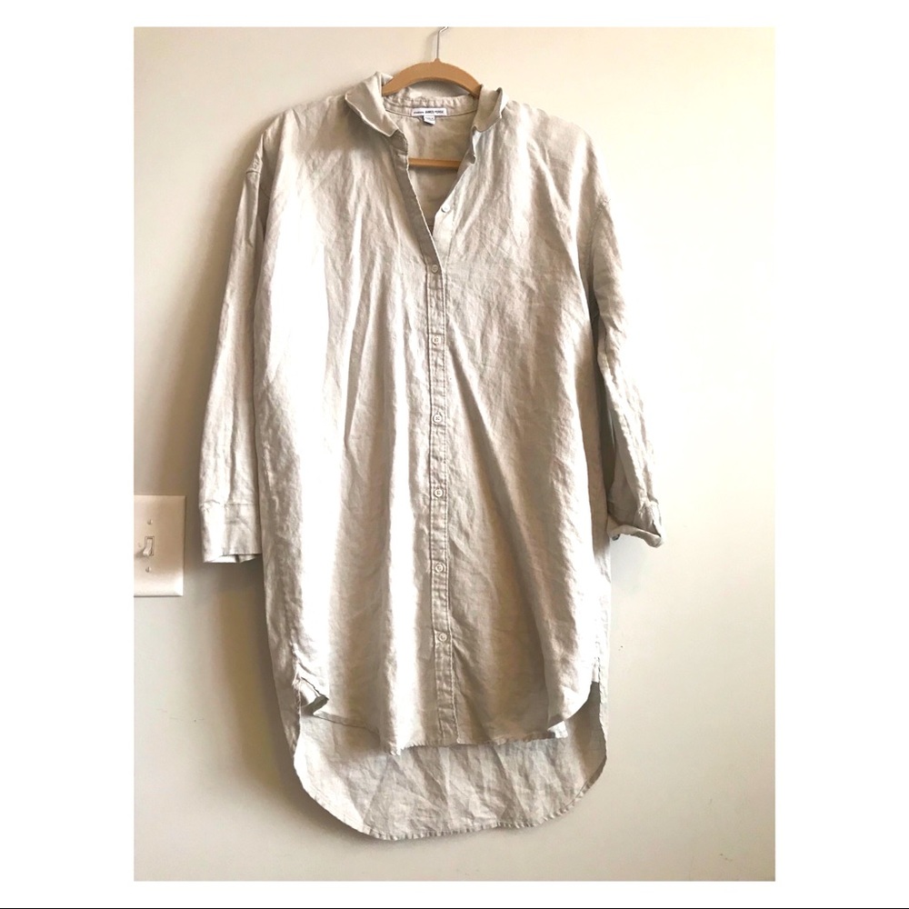 James Perse Long Shirt Dress- Size 1